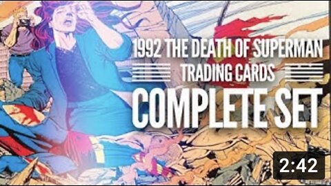 COMPLETE Death of Superman Trading Cards // Stuff I Like