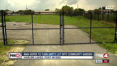 Man hopes to bring community garden to community where grocery stores are scarce