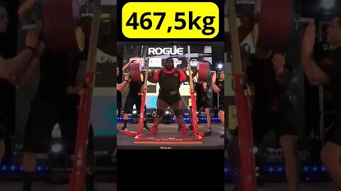 Agachamento de 467,5kg de Ray Willams #Shorts