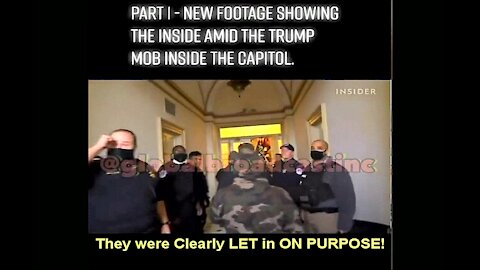 Jan 6th Capital Protestors being LET IN by Capital Police & STOPPING ANTIFA Vandals