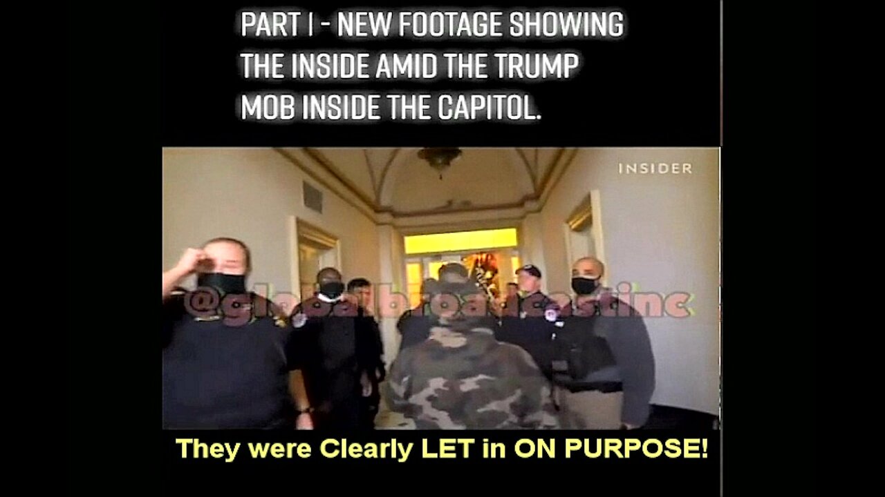 Jan 6th Capital Protestors being LET IN by Capital Police & STOPPING ANTIFA Vandals
