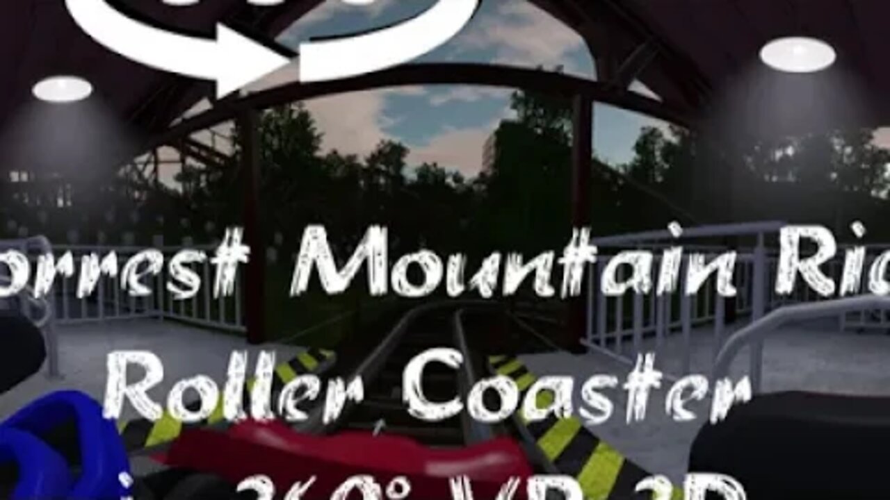 Forrest Mountain Ride virtual 3D Roller Coaster in 360° Degree interactive Technology