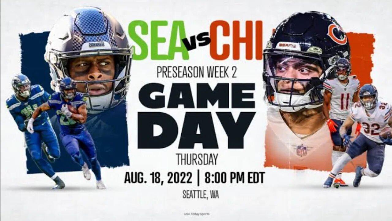 2022 NFL PRESEASON | Seattle Seahawks vs Chicago Bears | Livestream & Commentary