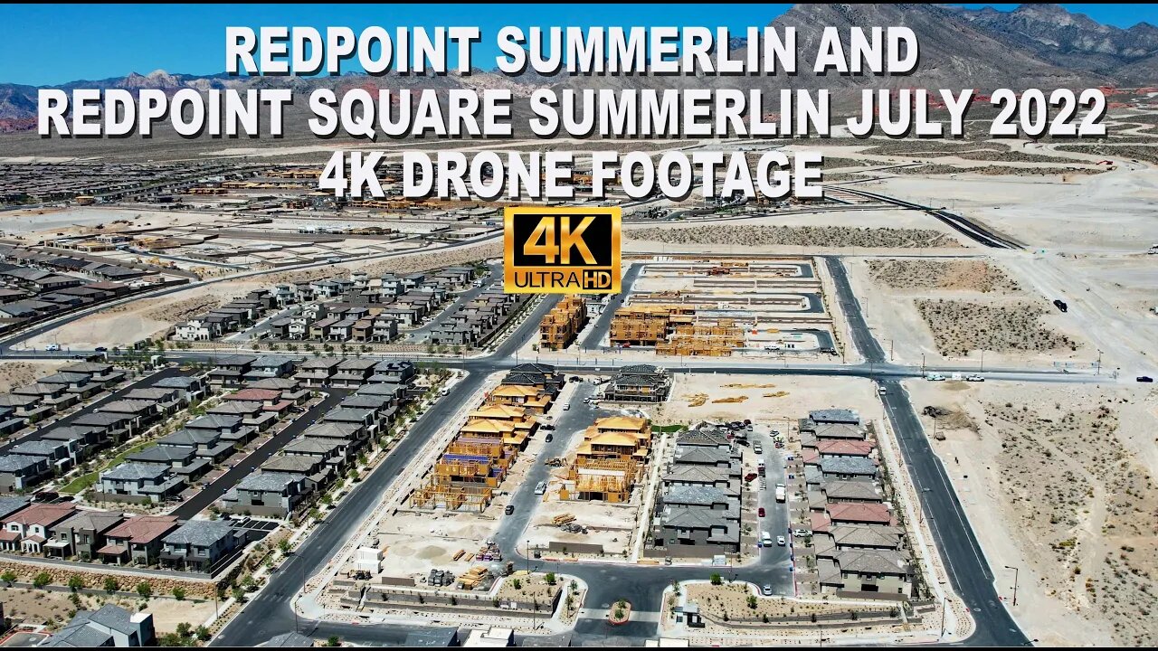 Redpoint Summerlin and Redpoint Square Summerlin July 2022 Update 4K Drone Footage