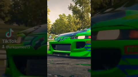 Fast & Furious Mitsubishi Eclipse in green carbon finish #shorts #youtubeshorts #yrkgames