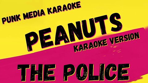 THE POLICE ✴ PEANUTS ✴ KARAOKE INSTRUMENTAL ✴ PMK