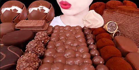 ASMR MUKBANG | CHOCOLATE MARSHMELLOW