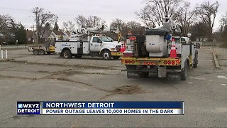 DTE power outage in northwest Detroit caused by equipment issue