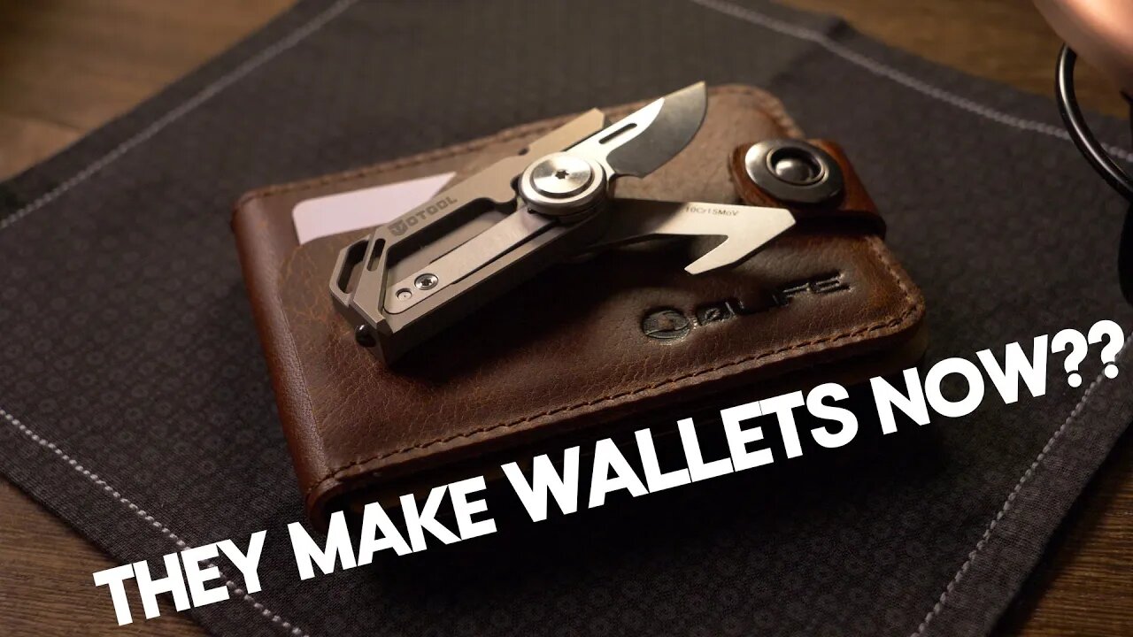 A NEW leather/aluminum hybrid wallet & titanium whistle knife! (Obuy 1 Year Anniversary Sale)