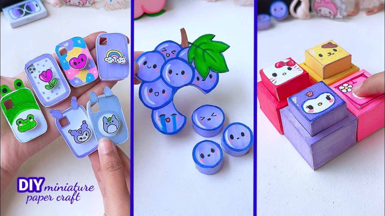 Easy Paper Craft & Miniature | DIY Ideas for School Projects | Tonni Art and Craft