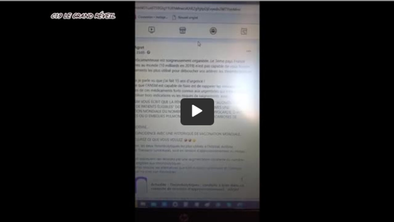 RUPTURE DE STOCK ORGANISÉE SCIEMMENT, LE DR. AGRET ALERTE ET