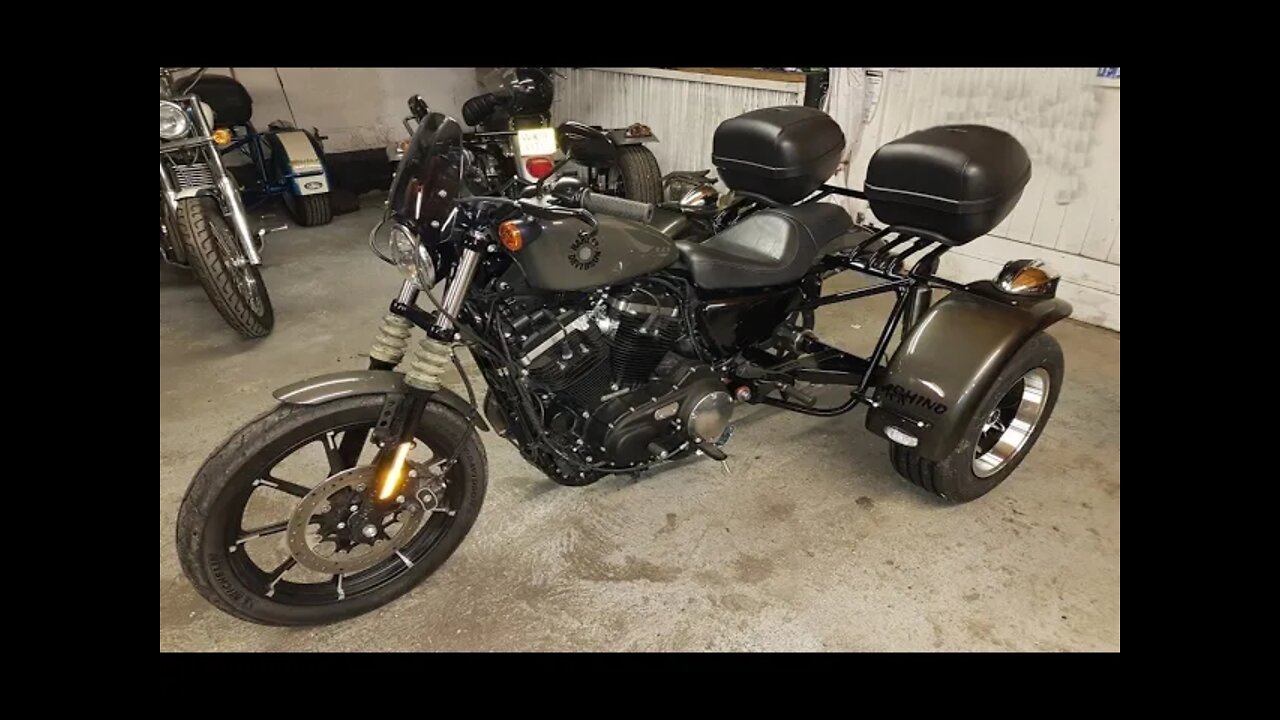 Unboxing and fitting forward controls to the 2019 Harley Davidson Sportster Iron Rhino trike