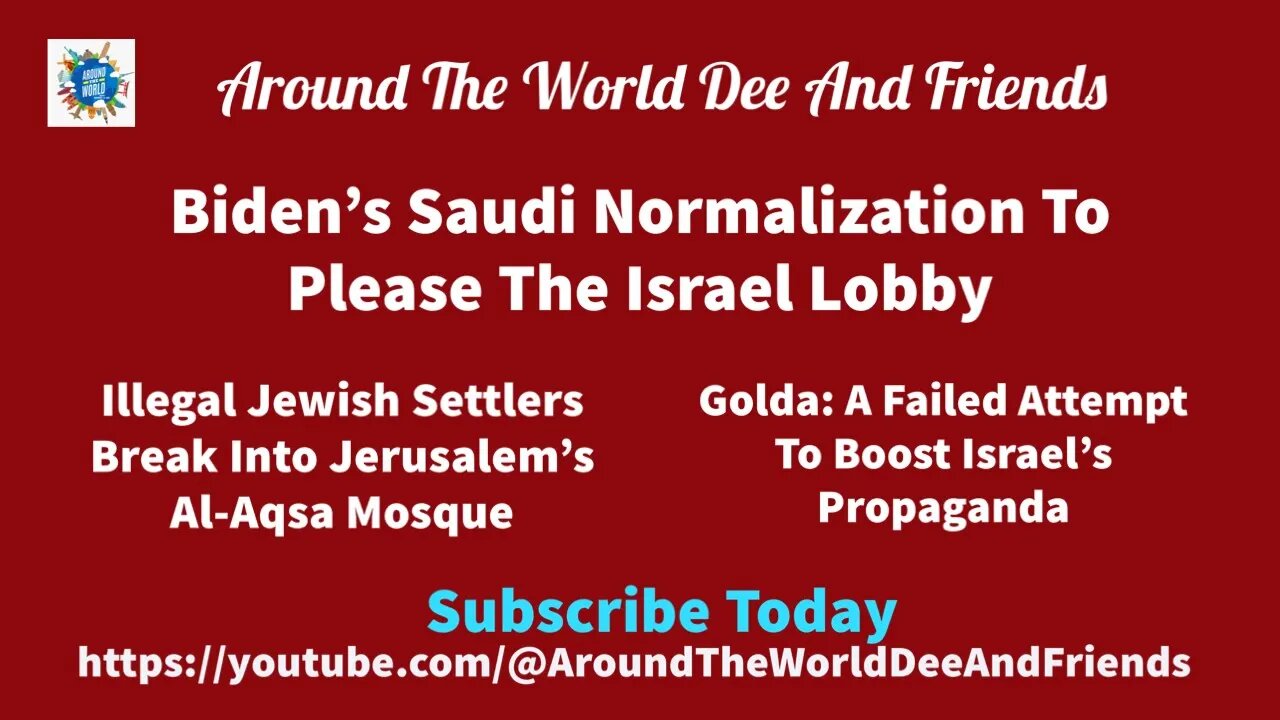 Biden Israel Lobby Puppet, Golda Meir, Illegal Settlers At Al-Asqa Mosque