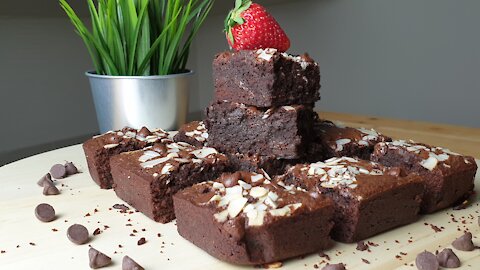 Resep Fudgy Brownies Tanpa Mixer! Indo/Eng