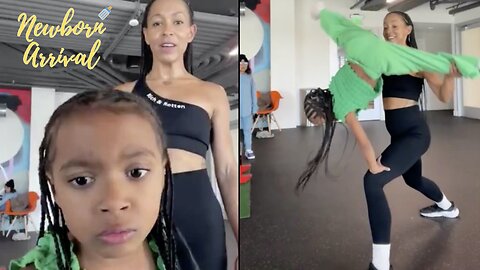 Amina Buddafly Shows Daughters A New Aerobic Trick For Exercise! 🤸🏽‍♀️