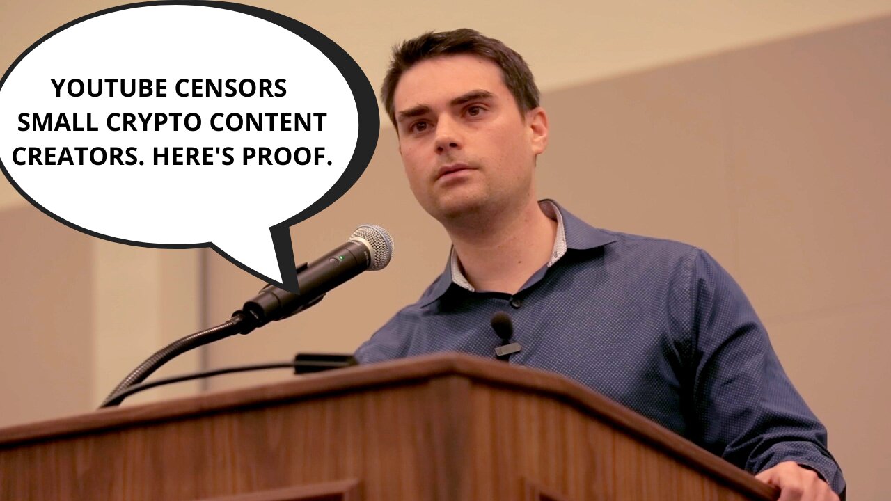 Crypto Censorship. Small Crypto YouTubers Should Start a Different Channel. Talk About a Hobby.