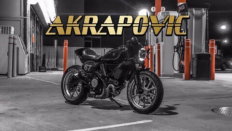 Ducati Scrambler Cafe Racer gets AKRAPOVIC exhaust and DUCABIKE belt covers