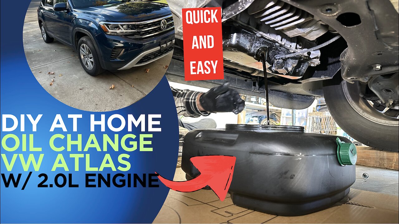 How To Change Oil on a 2021 Volkswagen Atlas. DIY