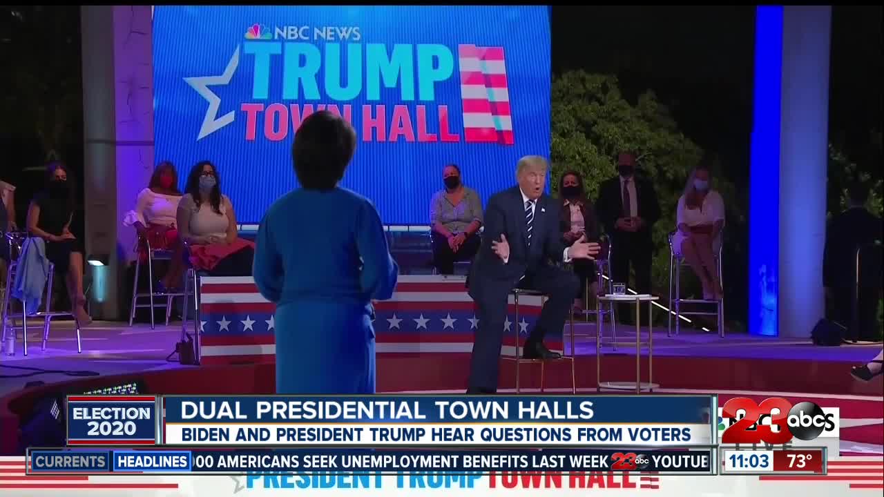 Dual presidential town halls took place on Thursday