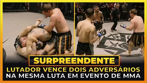 LUTADOR VENCE EM DUELO DE 2x1 NO MMA!