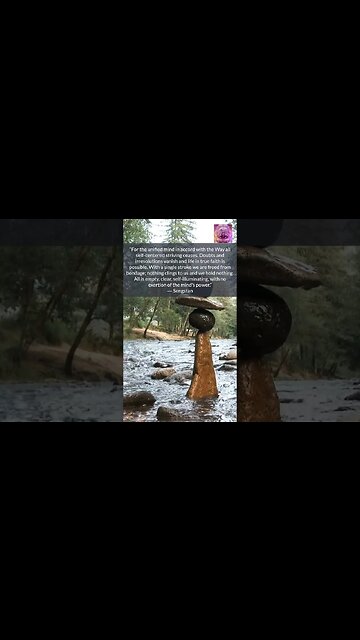 For the UNIFIED Mind In Accord with the Way All Self Centered Striving Ceases #shorts #zen #meditate