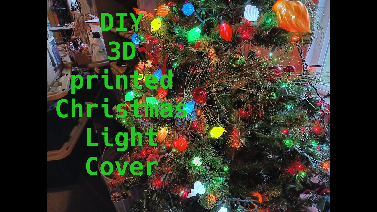 3D Printed Christmas Light covers to shade LED lights ornaments