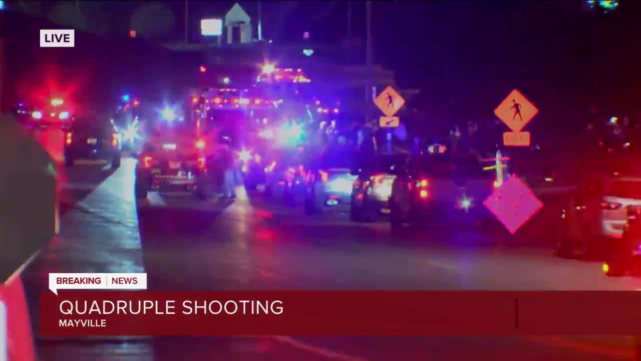 4 injured in shooting in Mayville, brought by air to trauma centers