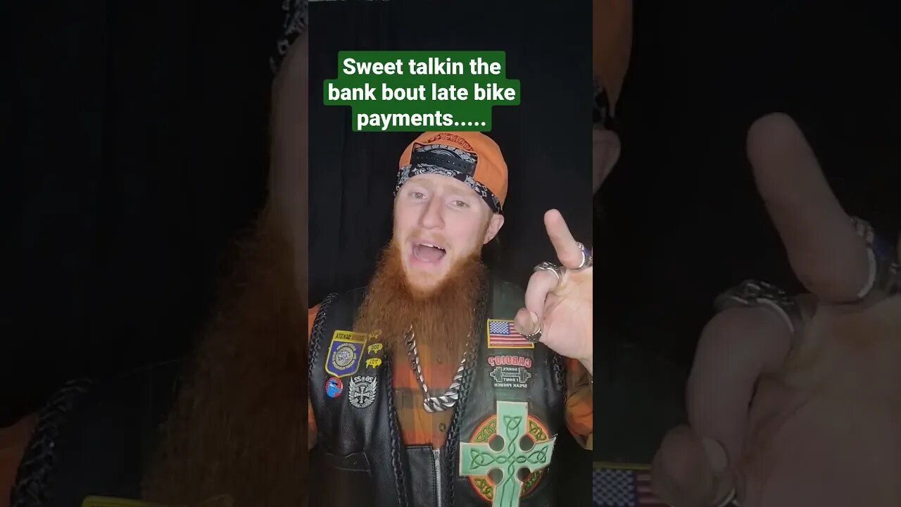 When the bank is gunnin for your bike......