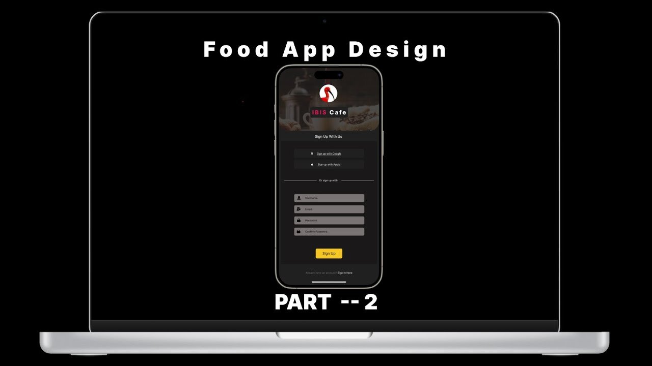 Food App Design in Figma | Delivery Mobile App UI/UX Design | Figma Tutorial --- PART 2