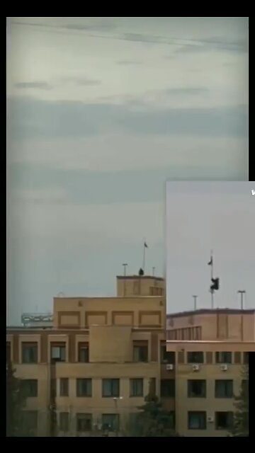 Brave Ukrainian from Balakleya climbed onto roof to remove Russian flag