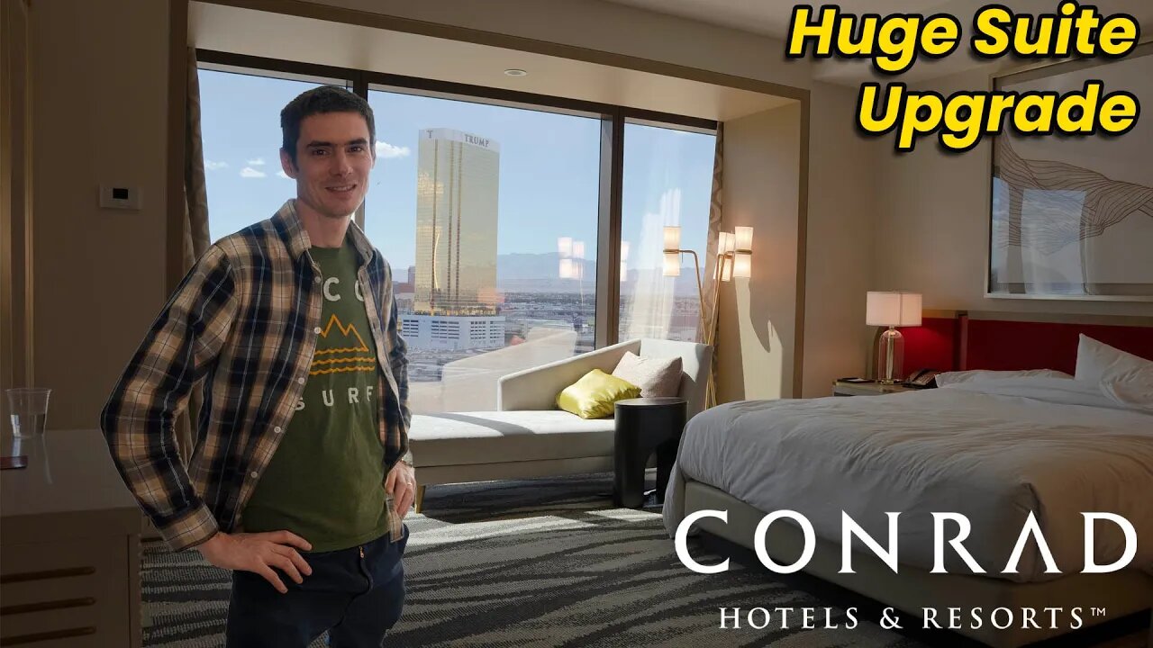 Upgraded to a HUGE SUITE at Conrad Las Vegas!