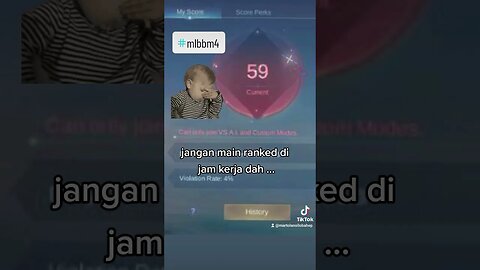 jangan main rank di mobile legend, parah nih #shortvideo #games #mobilelegends