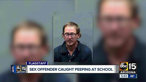 Sex offender caught peeking into Flagstaff high school classrooms