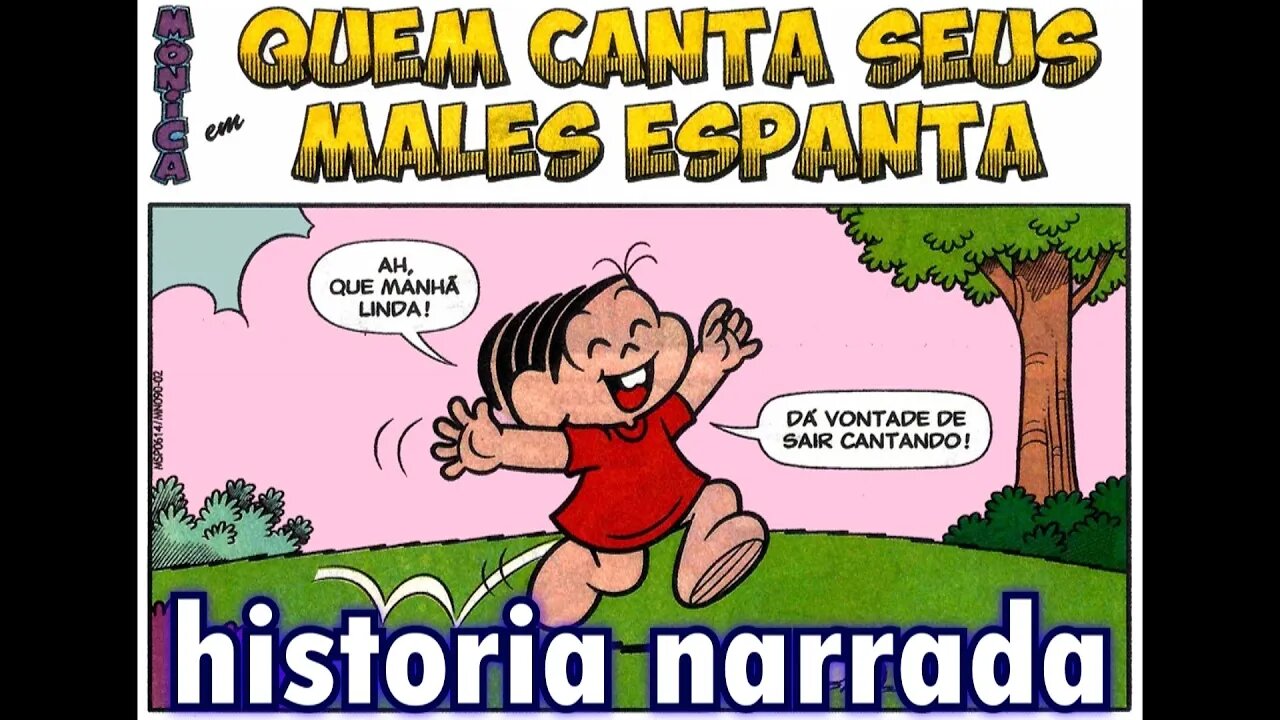 Mônica em-Quem canta seus males espanta | Gibis do Rapha