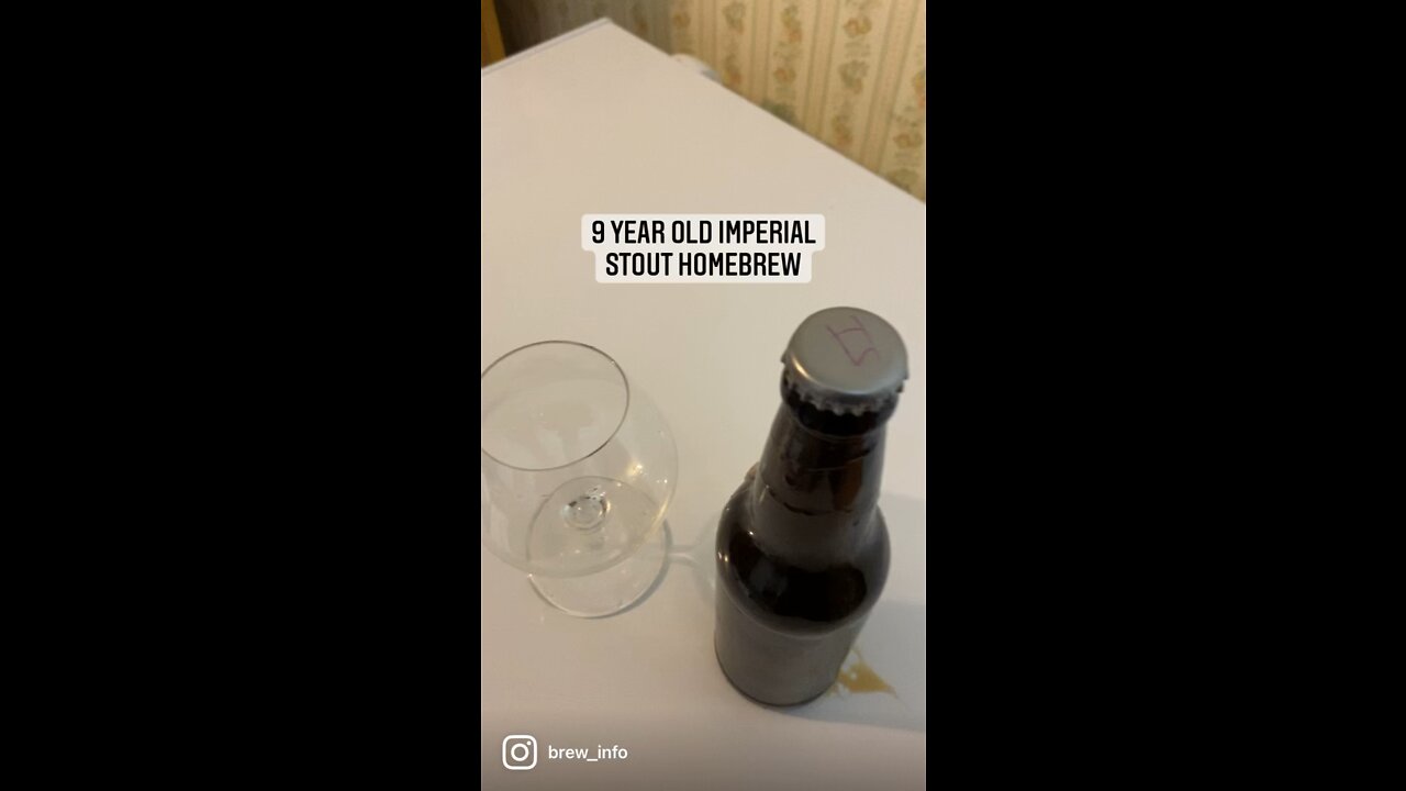 Opening up a 9 year old imperial stout homebrew