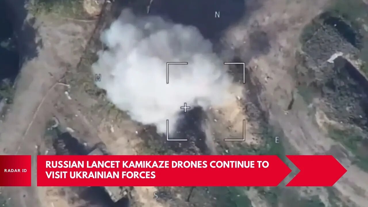 Russian Lancet Kamikaze drones continue to wipe out Ukrainian armored vehicle and equipment