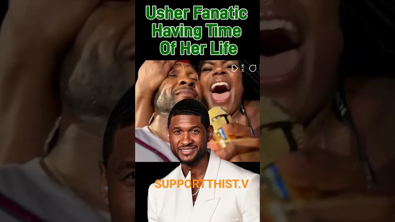 Usher Fan Goes Crazy Over Him