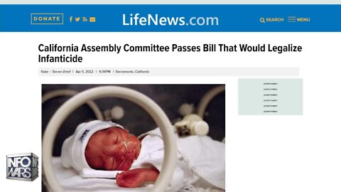 California Dems Propose Law Making It Legal To Kill 2 Week Old Baby