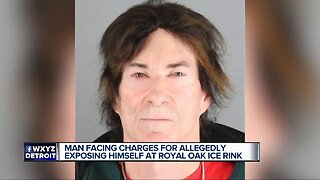 Registered sex offender facing charges for allegedly exposing himself at Royal Oak ice rink