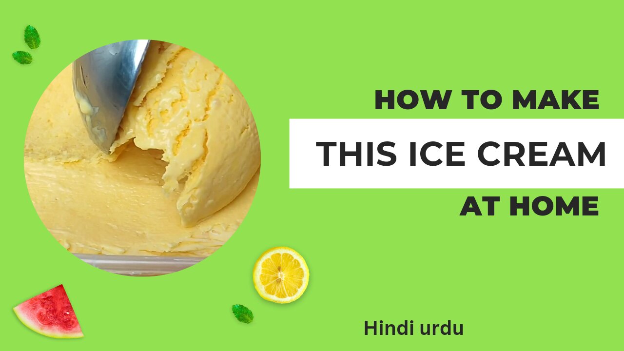 How we make mango ice cream at home easily