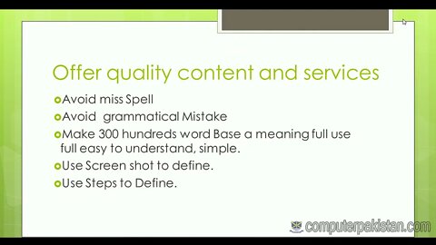 09 quality contents Learn SEO