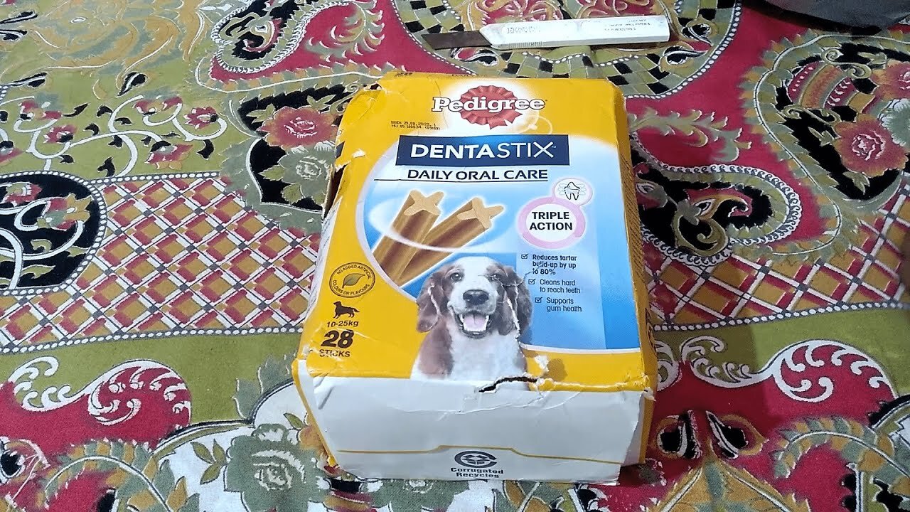 Pedigree Dentastix Medium Breed Unboxing - #unboxing #rajapalyam #dogbreed #dogtreats #pedigree