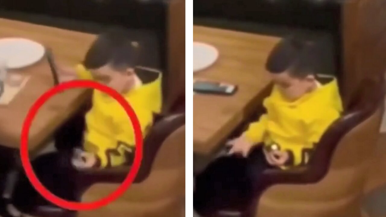This kid had to check if he is spiderman 🤣🤣🤣