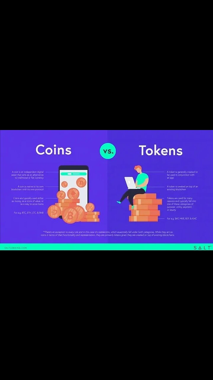 differences between coin and tokens