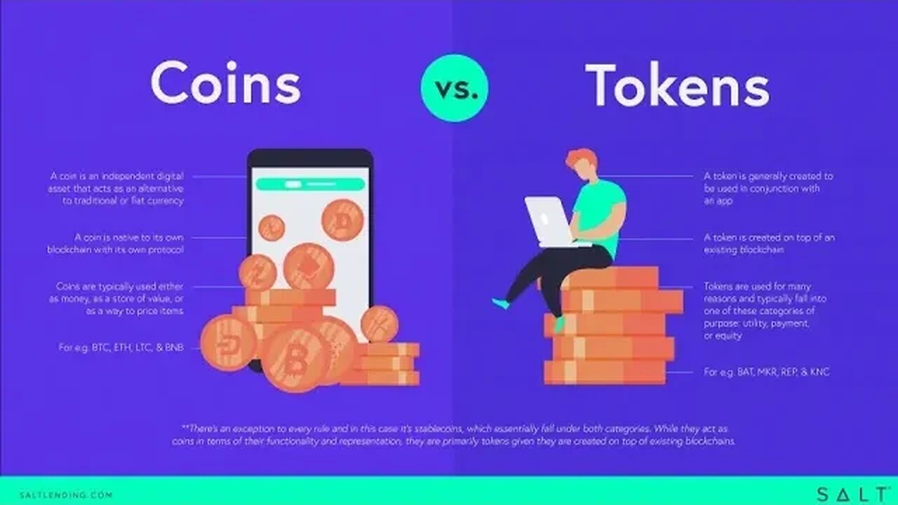 differences between coin and tokens