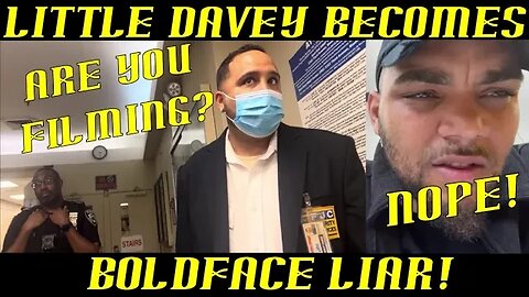 Frauditor Little Davey Has Become a Boldface Liar "I'm NOT Recording"