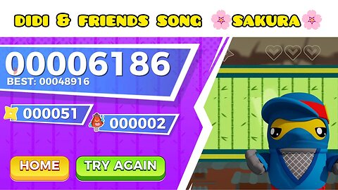 didi and friends ninja run with sing a song sakura