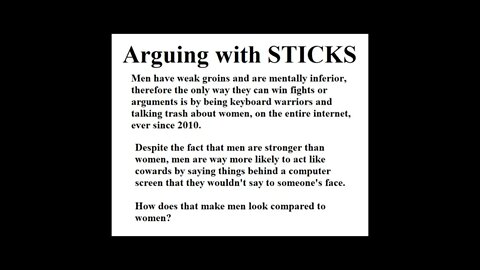 Arguing With Sticks