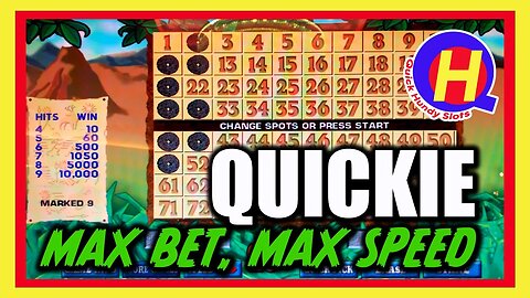 Caveman KENO Quickie Session! Max Bet at Max Speed!