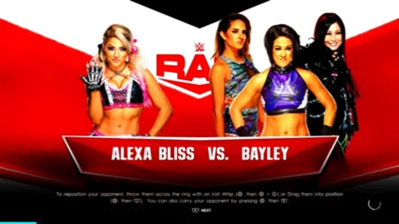 WWE Monday Night Raw Alexa Bliss vs Bayley 1# Contender for the WWE Raw Women's Championship